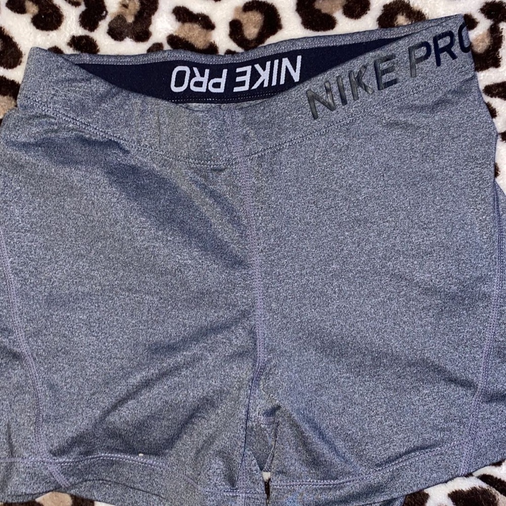 Grey Nike pro shorts